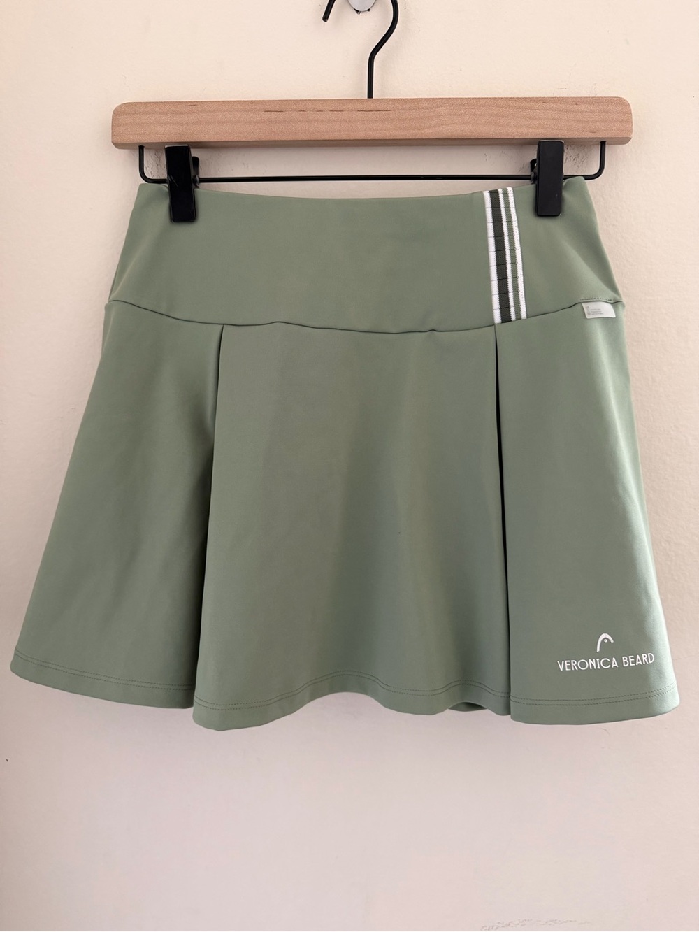 Veronica Beard HEAD Deuce Pleated Tennis Skort XS Sage Green Athletic Golf Mini - Picture 2 of 7